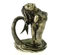 VOGLER Joh. Vogler GmbH Mermaid Sculpture, Polyresin, Bronze, 19 x 10 x 15 cm