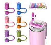 VOGOGE 6 Pcs Straw Covers Caps, 0.4in/10mm Straw Toppers for Stanley Cup 30/40 oz, Multicolor