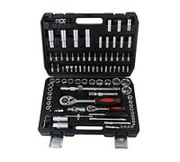VOGREX 1/2" 1/4" Drive Car Socket Set 94Pcs Ratchet Torque Wrench W/Case in Black VOGREX Black