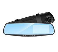 VOGREX 1080P Dual Lens Car DVR Mirror Dash Cam Front & Rear in Black VOGREX Black