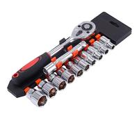 VOGREX 12-PC 1/2" Drive Socket Set w/Ratchet, 8-24mm VOGREX Multicolor