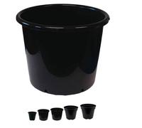 VOGREX 15L Round Plastic Grow Pots Hydroponic Plants in Black VOGREX Black