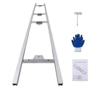 VOGREX 2.7m Aluminium Chainsaw Mill Rail Guide System Portable in Silver | Size: 10000mm x 520mm VOGREX Silver 10000mm x 520mm