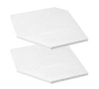 VOGREX 2 Pack White Wall Mount Floating Corner Shelves VOGREX White