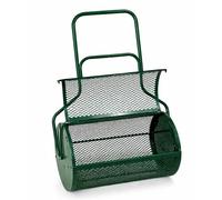 VOGREX 24" Steel Compost Peat Spreader Roller Lawn Renovation Top Dress in Green VOGREX Green