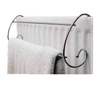 VOGREX 2Pcs 2-Bar Chrome Radiator Towel Airer Rail in Silver VOGREX Silver