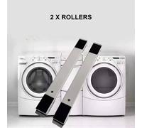 VOGREX 2pcs Heavy Duty Appliance Rollers for Washer & Dryer in Silver VOGREX Silver