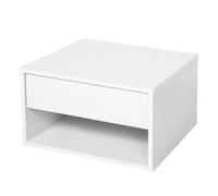 VOGREX 2Pcs White Wall Mount Floating Bedside Tables VOGREX White