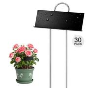 VOGREX 30x Metal Plant Labels for Outdoor Plants Reusable Garden Markers in Black VOGREX Black