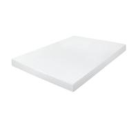VOGREX 4 Inch Cooling Gel Memory Foam Double Mattress Topper in White VOGREX White