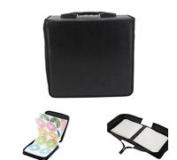 VOGREX 400 Sleeve CD DVD Ray Disc Carry Case Holder Protector in Black VOGREX Black