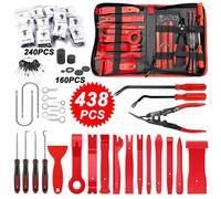 VOGREX 438Pcs Car Trim Pry Tool Kit Door Dash Panel Clip Remover VOGREX Multicolor