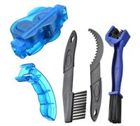 VOGREX 4PCS Bicycle Chain Cleaner Cycling Cleaning Brushes Wash Tools Kit in Blue VOGREX Blue