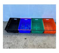 VOGREX 5Pcs Plastic Stacking Boxes Bail Arm Crates VOGREX Multicolor