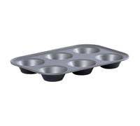 VOGREX 6 Cup Carbon Steel Non-Stick Muffin Pan in Grey VOGREX Grey
