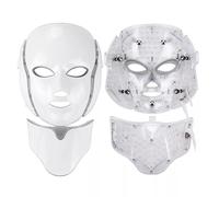 VOGREX 7 LED Photon Therapy Face Mask Anti-Aging Wrinkle Rejuvenation in White VOGREX White