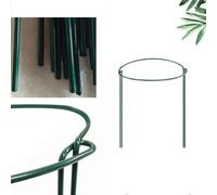 VOGREX 8PCS Round Metal Plant Supports Stake For Peonies Hydrangea in Green VOGREX Green