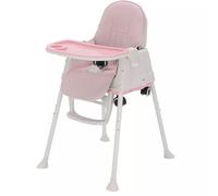 VOGREX Adjustable 4-In-1 Baby Highchair Infant High Feeding Seat in Pink VOGREX Pink