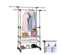 VOGREX Adjustable mobile clothes rack clothing hanging rod rack VOGREX Multicolor