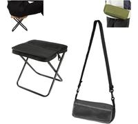 VOGREX Black S Folding Backpack Stool Outdoor Fishing Camping Chair VOGREX Black