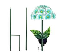 VOGREX Blue 26 LED Solar Hydrangea Garden Stake Light VOGREX Blue