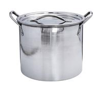 VOGREX Buckingham Large Stainless Steel Lid Stock Pot in Silver VOGREX Silver