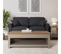 VOGREX Coffee Table Storage Lift Up Shelf Living Room Furniture in Grey VOGREX Grey