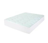 VOGREX Double Bamboo Memory Foam Mattress Topper in White VOGREX White