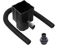 VOGREX Downpipe Diverter Kit For Water Butt Square & Round in Black VOGREX Black