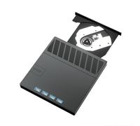 VOGREX DVD Player 7 in 1 USB C External CD Burner TF SD Port in Black VOGREX Black