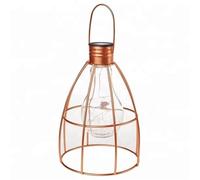 VOGREX Firefly Solar Powered Lantern Garden Light Table Top in Bronze VOGREX Bronze