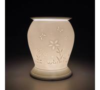 VOGREX Flower Porcelain Electric Wax Melt Burner in White VOGREX White