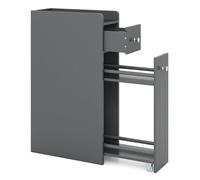 VOGREX Grey 4-Tier Wheeled Toilet Side Storage Cabinet VOGREX Grey