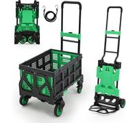 VOGREX Heavy Duty 2-in-1 Folding Hand Truck 330LB Platform in Pale Green VOGREX Pale Green