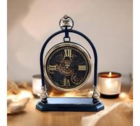 VOGREX Mantel Gear Clock Moving Gears Drawer Silent Sweep Clock Round VOGREX Multicolor