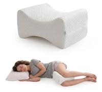 VOGREX Memory Foam Orthopedic Leg Pillow For Knee Sciatica Side Sleepers in White VOGREX White