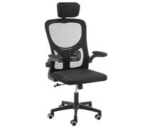 VOGREX Mesh Office Chair 360° Swivel Lift Computer Desk Adjustable Height in Black VOGREX Black