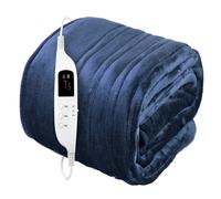 VOGREX Navy Blue Electric Heated Throw Blanket Soft Fleece Washable VOGREX Navy