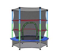 VOGREX Outdoor Trampoline Steel Frame Jump Exercise with Full Safety Net in Grey VOGREX Grey