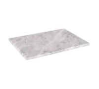 VOGREX Polished Marble Food Chopping Cutting Board Worktop Protector in White VOGREX White