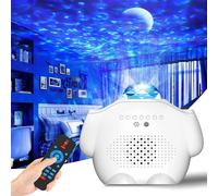 VOGREX Projector Light LED Ceiling Starry Night Wave Ocean Space Music Lamp in White VOGREX White