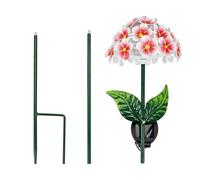 VOGREX Red 26 LED Solar Hydrangea Garden Stake Light VOGREX Multicolor