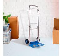 VOGREX Sack Trolley Folding Hand Truck 100kg Sack Barrow Extendable Handle VOGREX Multicolor
