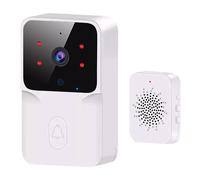 VOGREX Smart WiFi Wireless Video Doorbell Security Ring Phone Camera Door Bell Intercom in White VOGREX White