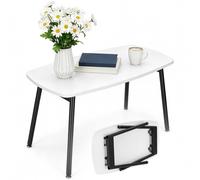 VOGREX White Mid-Century Modern Folding Coffee Table 80x45x40cm | Size: 80 x 45 x 40 cm VOGREX White 80 x 45 x 40 cm