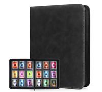 VOGREX Zip Binder 9 Pocket Fits 252 Toploaders in Black VOGREX Black