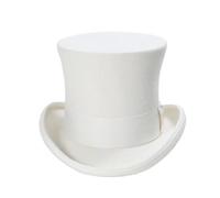 Vogrtcc Men Women Wool Felt Top Hat Party Magician Tall Fedora Hat