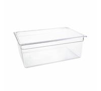 Vogue Polycarbonate 1/1 Gastronorm Container 200mm Clear - [U227]