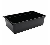 Vogue 1/1 Gastronorm Container 150mm 19.5 Litre Black Catering Food Storage Pan