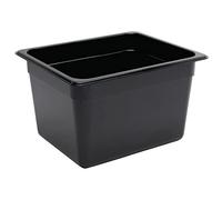 Vogue 1/2 Gastronorm Container 200mm 10.8 Litre Black Catering Food Storage Pan